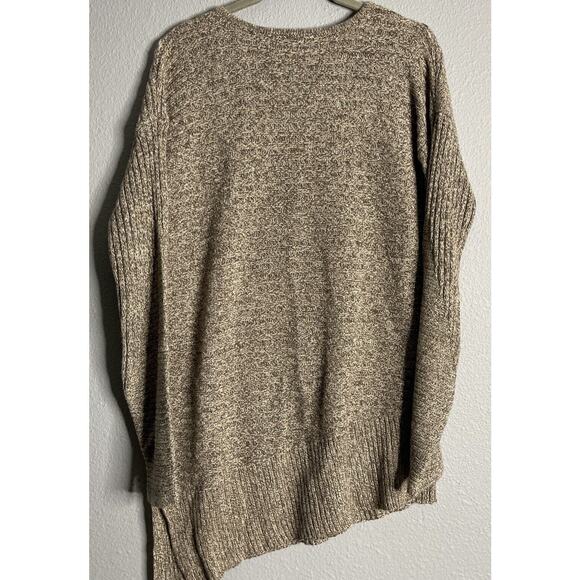 Design History Womens Brown Ribbed Knit Asymmetrical Sweater Size M Asymmetrical - Picture 4 of 7